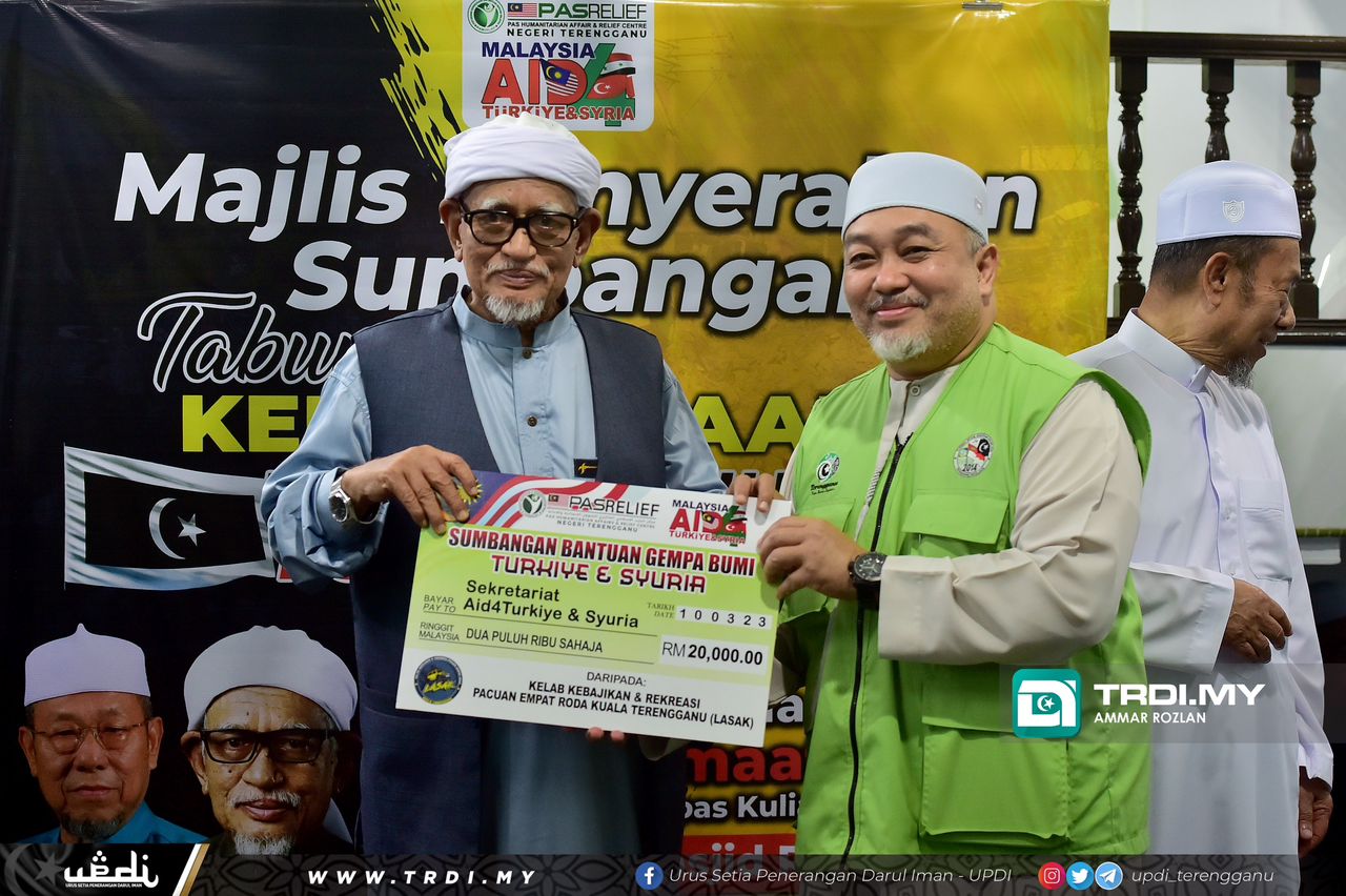 Kutipan Terengganu for Turkiye Lebih RM700 Ribu