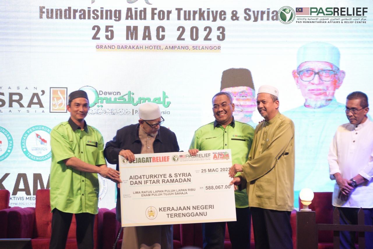 Terengganu Penyumbang Terbesar Dana Turkiye dan Syria