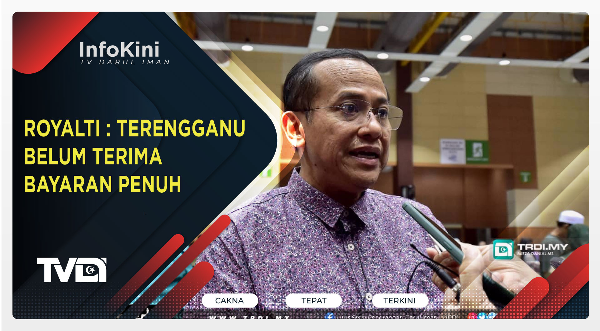 Royalti : Terengganu Belum Terima Bayaran Penuh