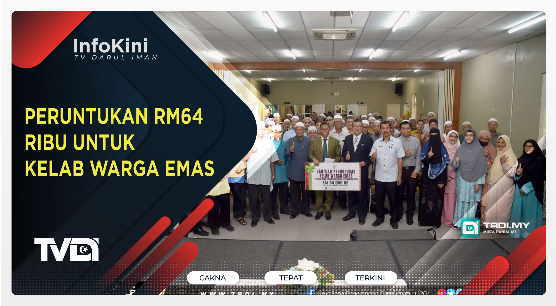 Peruntukan RM64 ribu untuk Kelab Warga Emas
