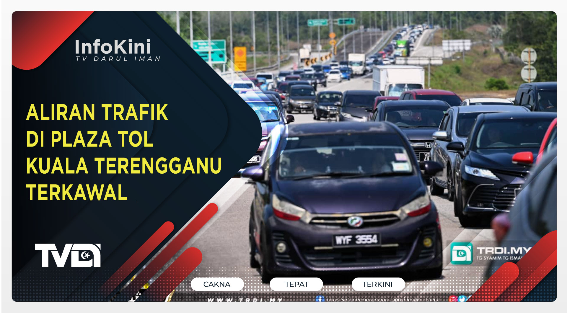 Aliran Trafik Di Plaza Tol Kuala Terengganu Terkawal
