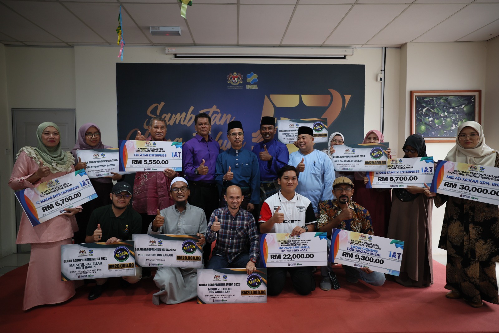 FAMA Peruntuk Lebih RM200 Ribu Bantu 12 Usahawan Di Terengganu