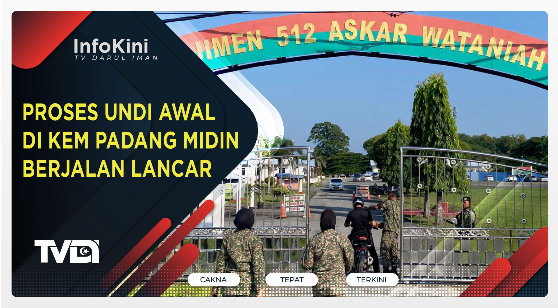 Proses Undi Awal Di Kem Padang Midin Berjalan Lancar