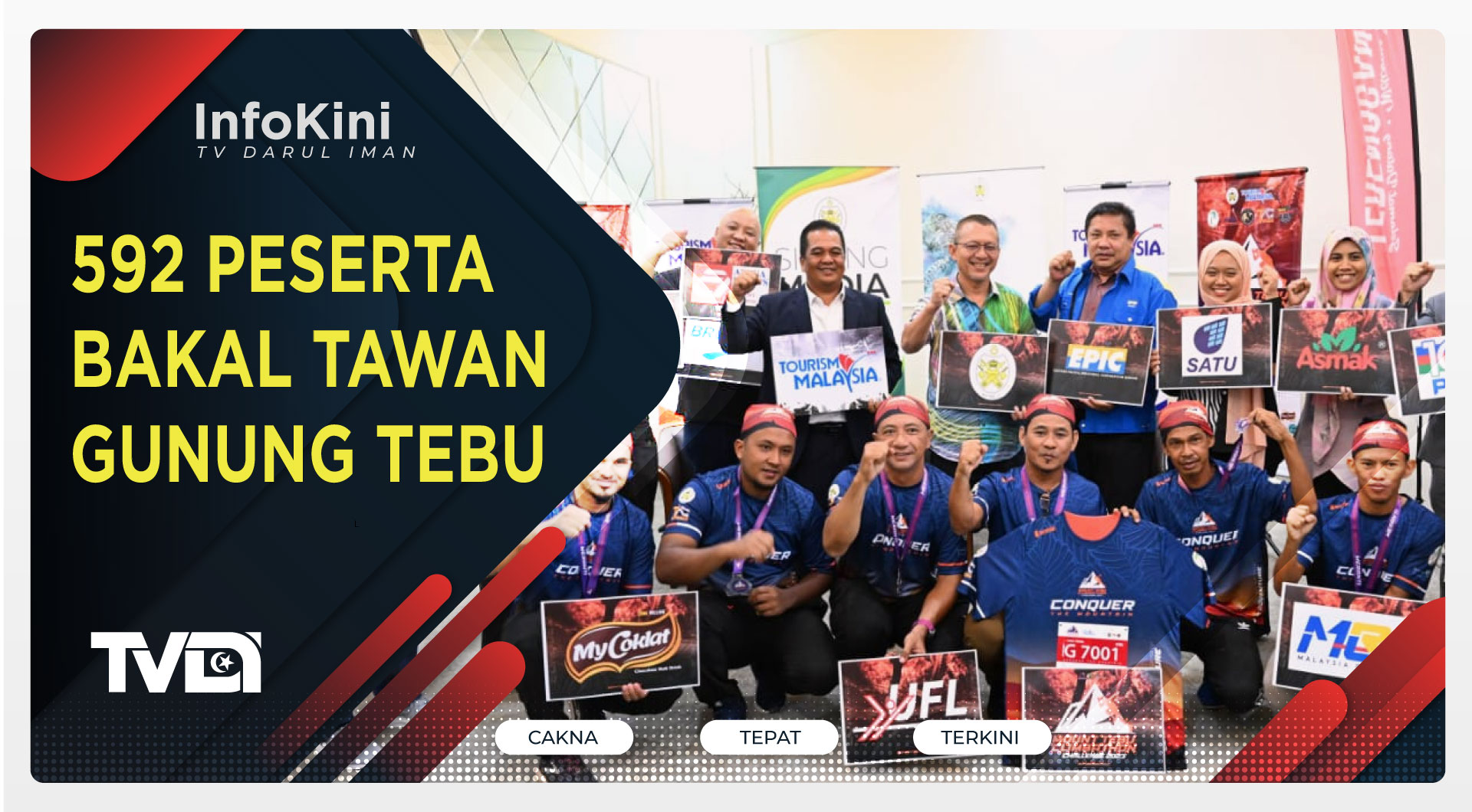 592 Peserta Bakal Tawan Gunung Tebu