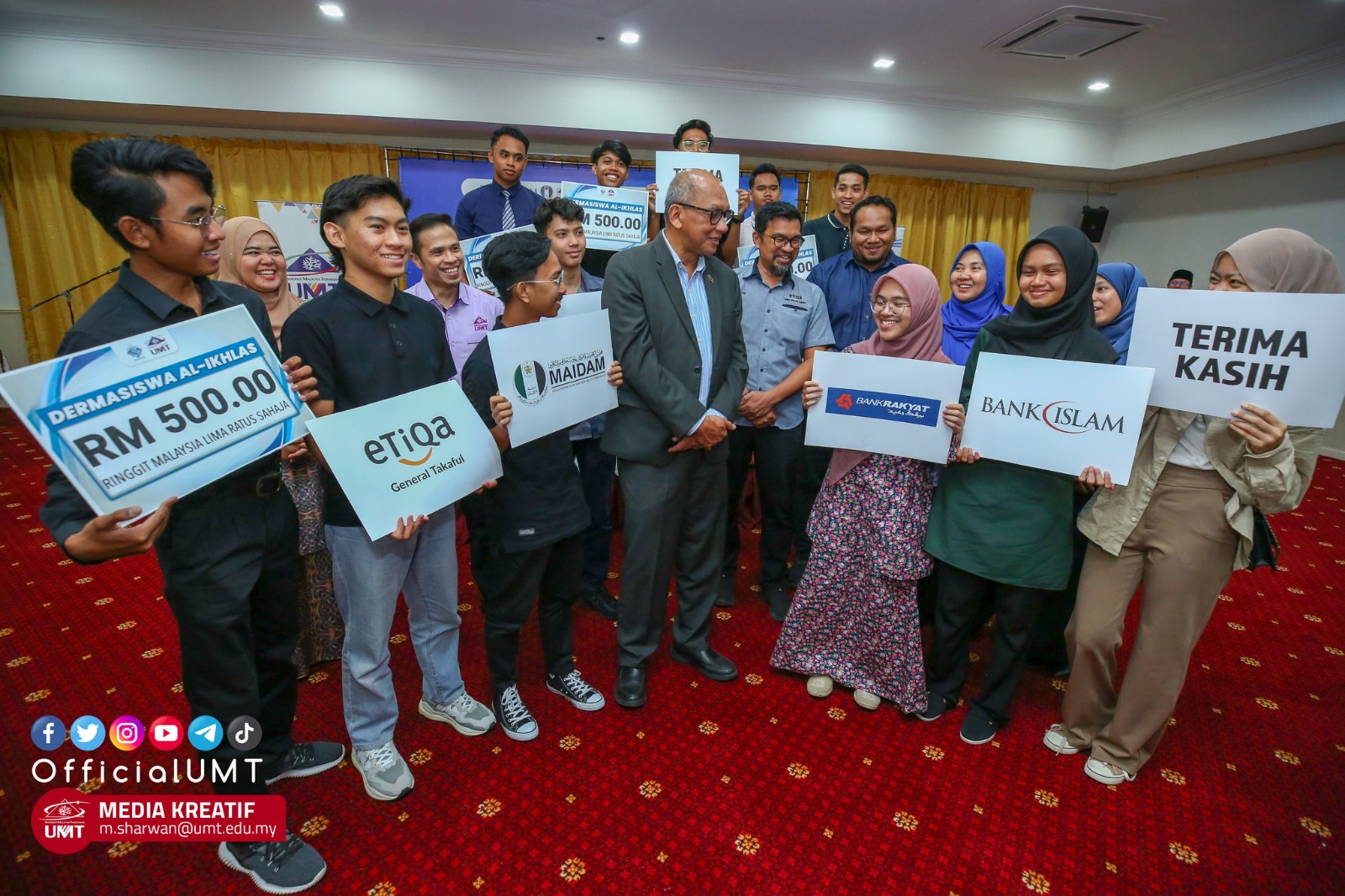 RM314,000 Sumbangan Zakat Untuk 628 Pelajar Baharu UMT