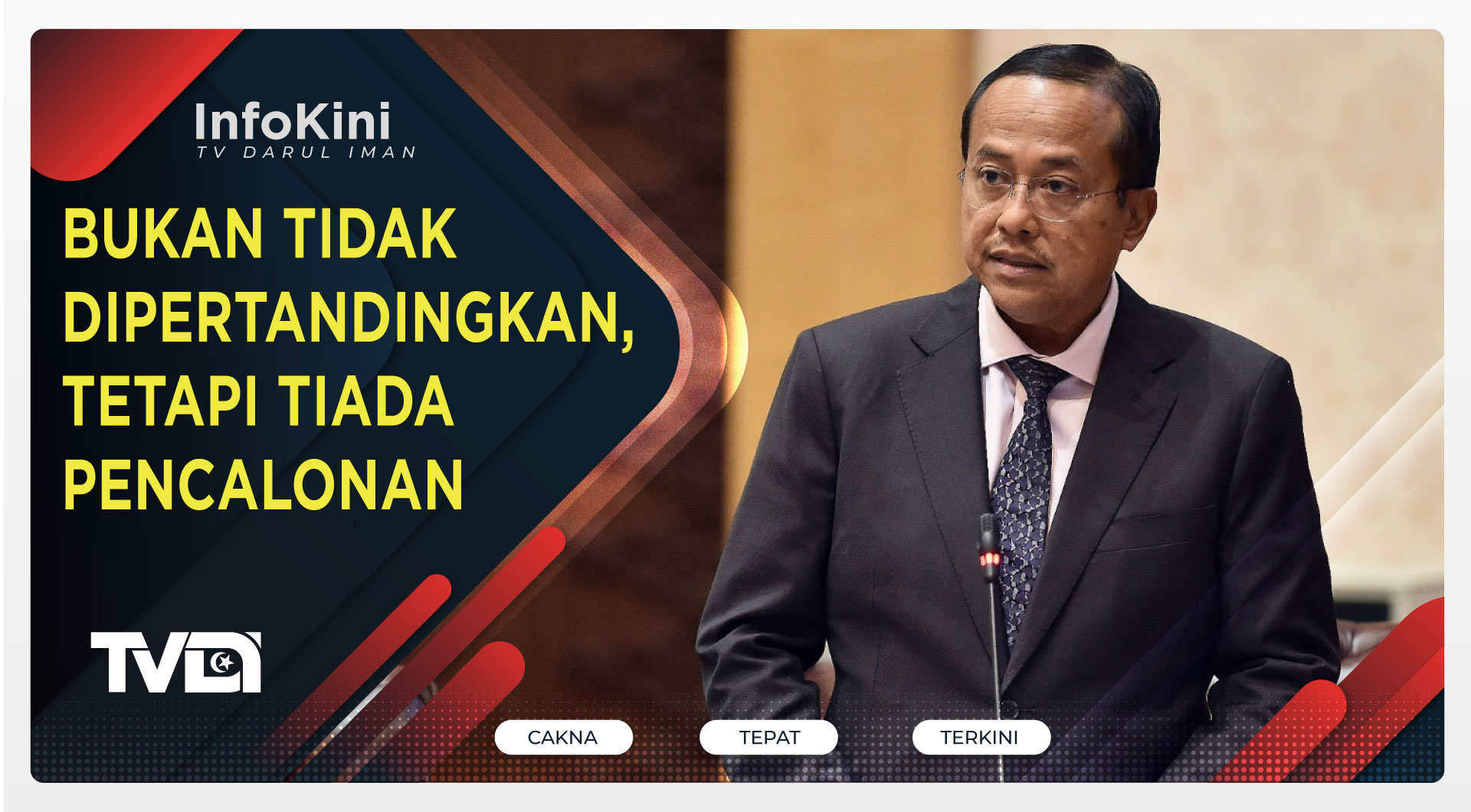 Bukan Tidak Dipertandingkan, Tetapi Tiada Pencalonan