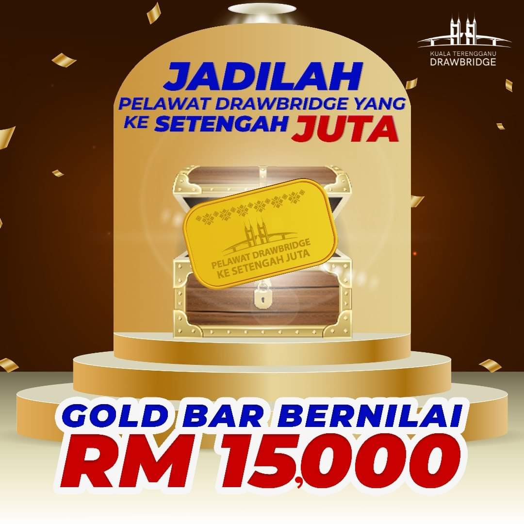 'Gold Bar’ RM15 Ribu Menanti Pengunjung Drawbridge