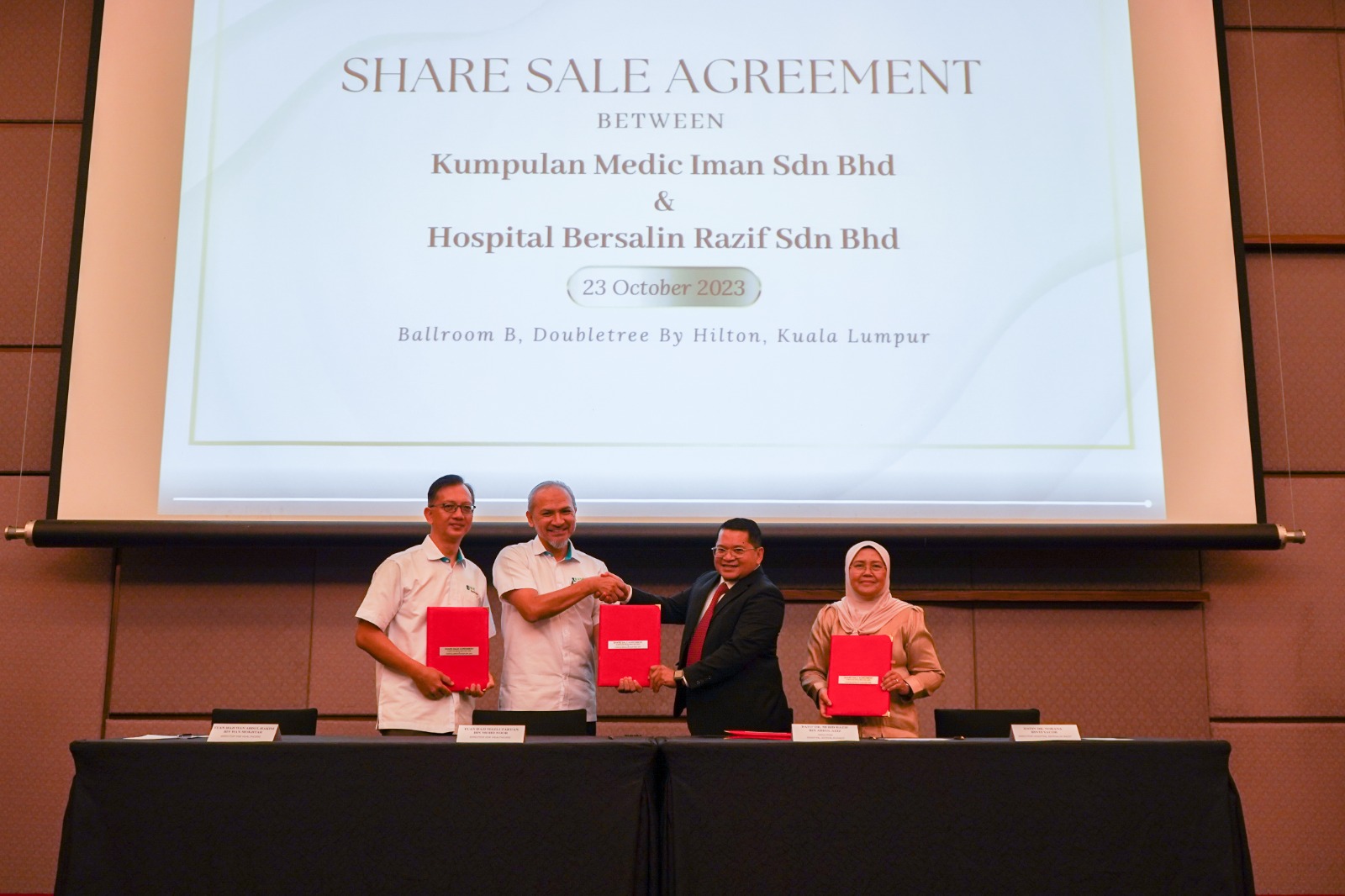 KMI Tandatangani SSA Bersama Hospital Bersalin Razif