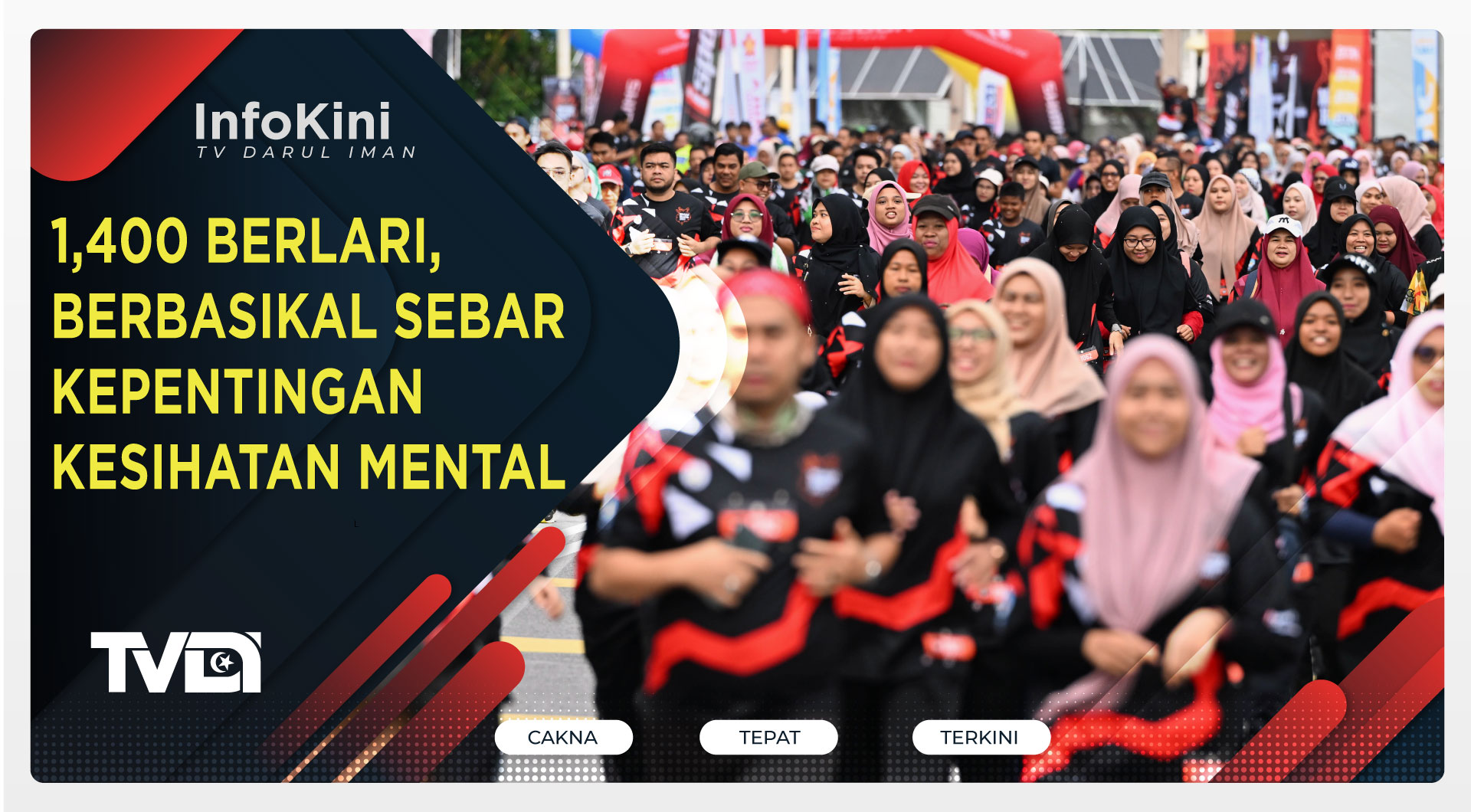 1,400 Berlari, Berbasikal Sebar Kepentingan Kesihatan Mental