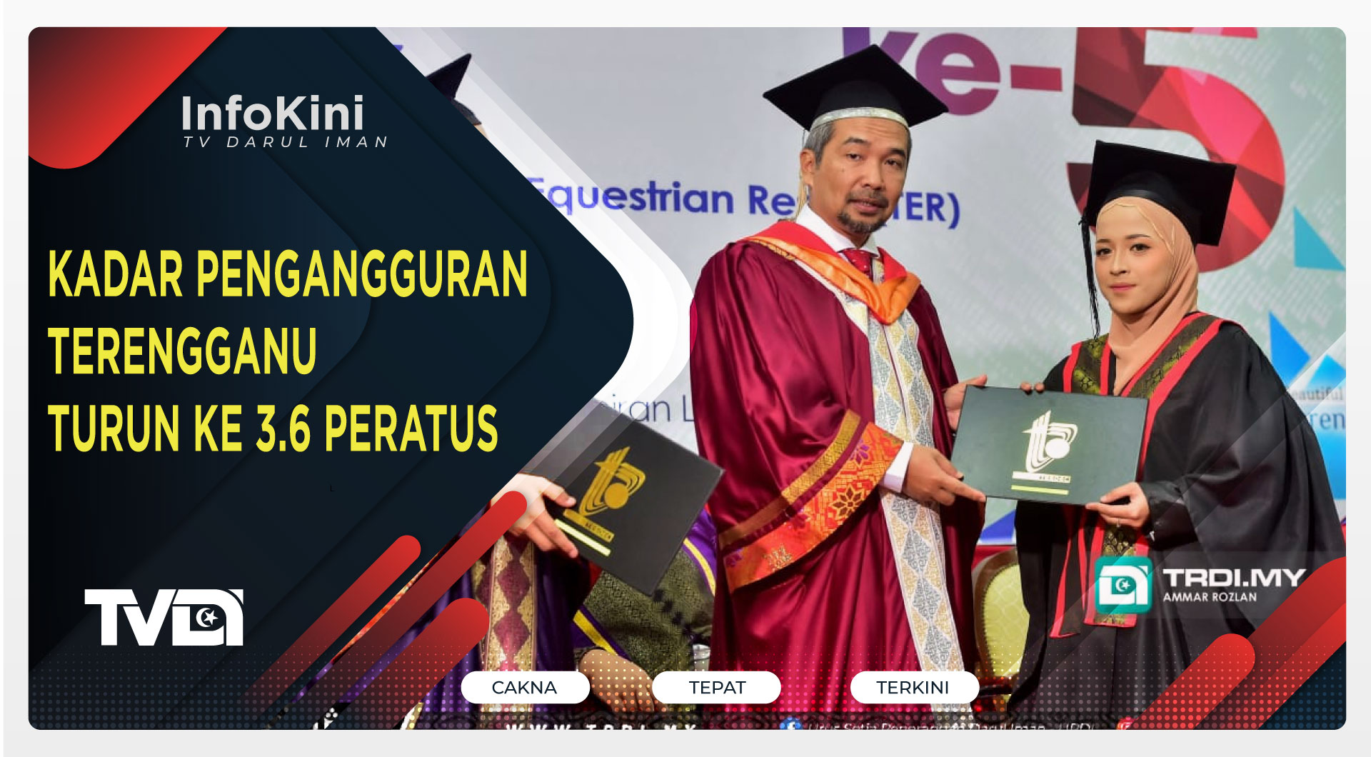 Kadar Pengangguran Terengganu Turun ke 3.6 Peratus