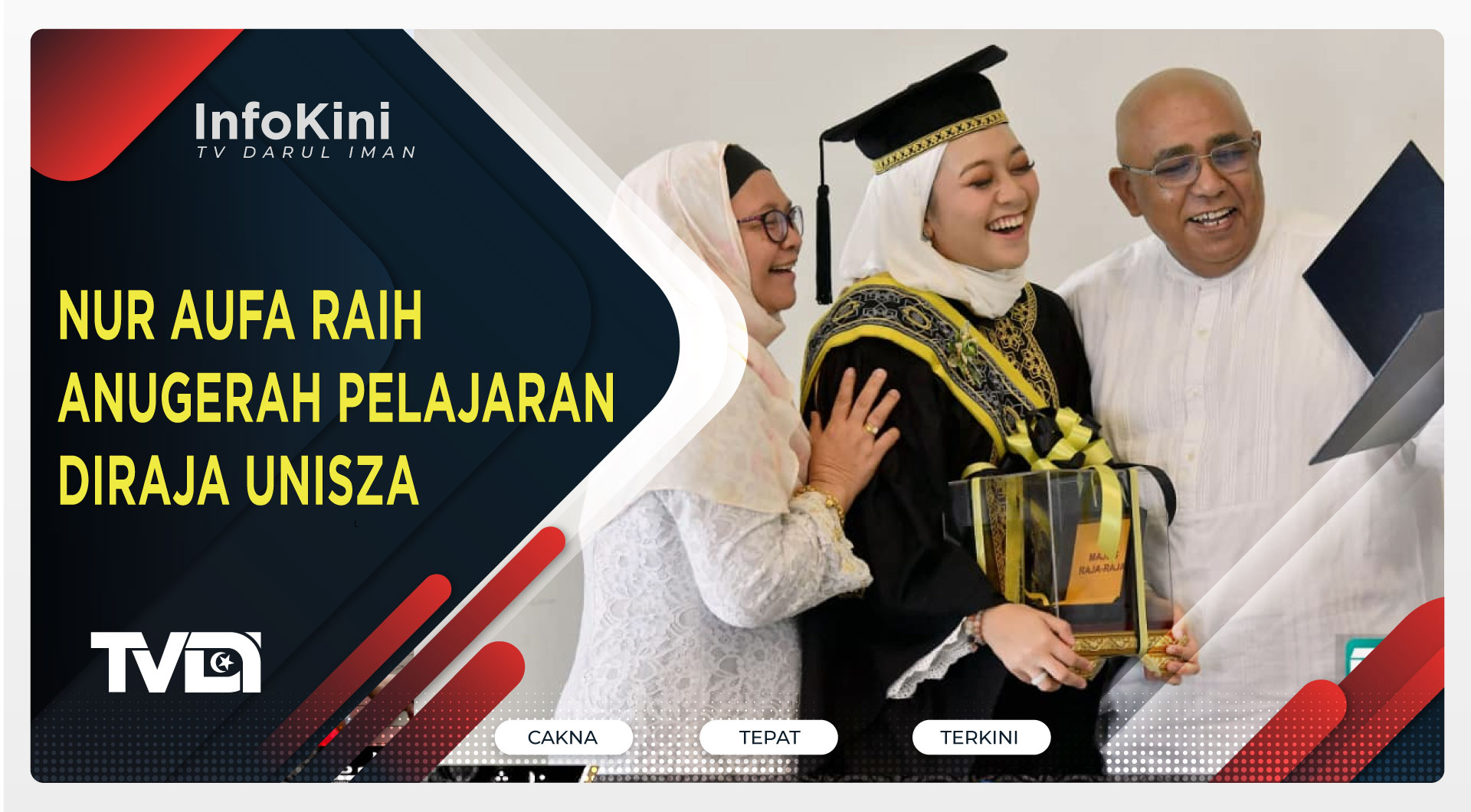 Nur Aufa Raih Anugerah Pelajaran Diraja UniSZA