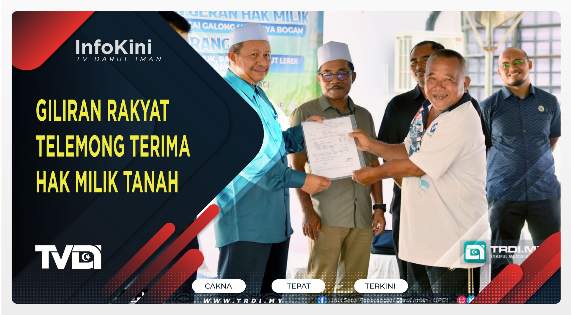 Giliran Rakyat Telemong Terima Hak Milik Tanah