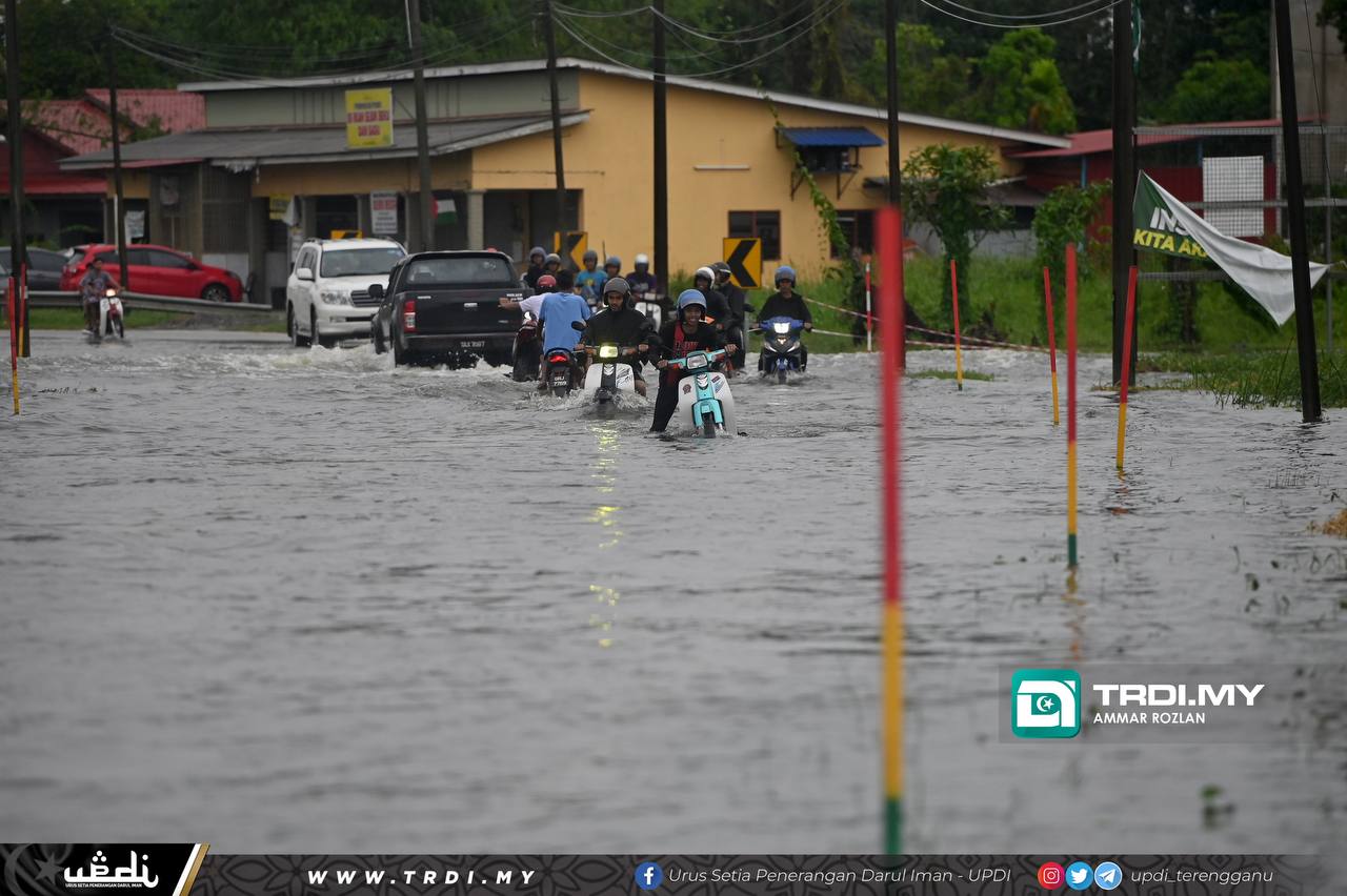 Bah di Terengganu Makin Buruk, 3,374 Mangsa Banjir di Lima Daerah