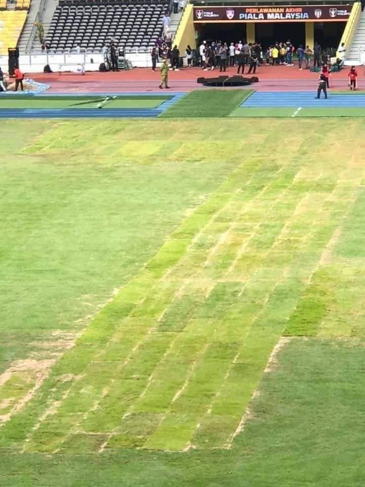 Situasi Padang Stadium Nasional Bukit Jalil Amat Menyedihkan