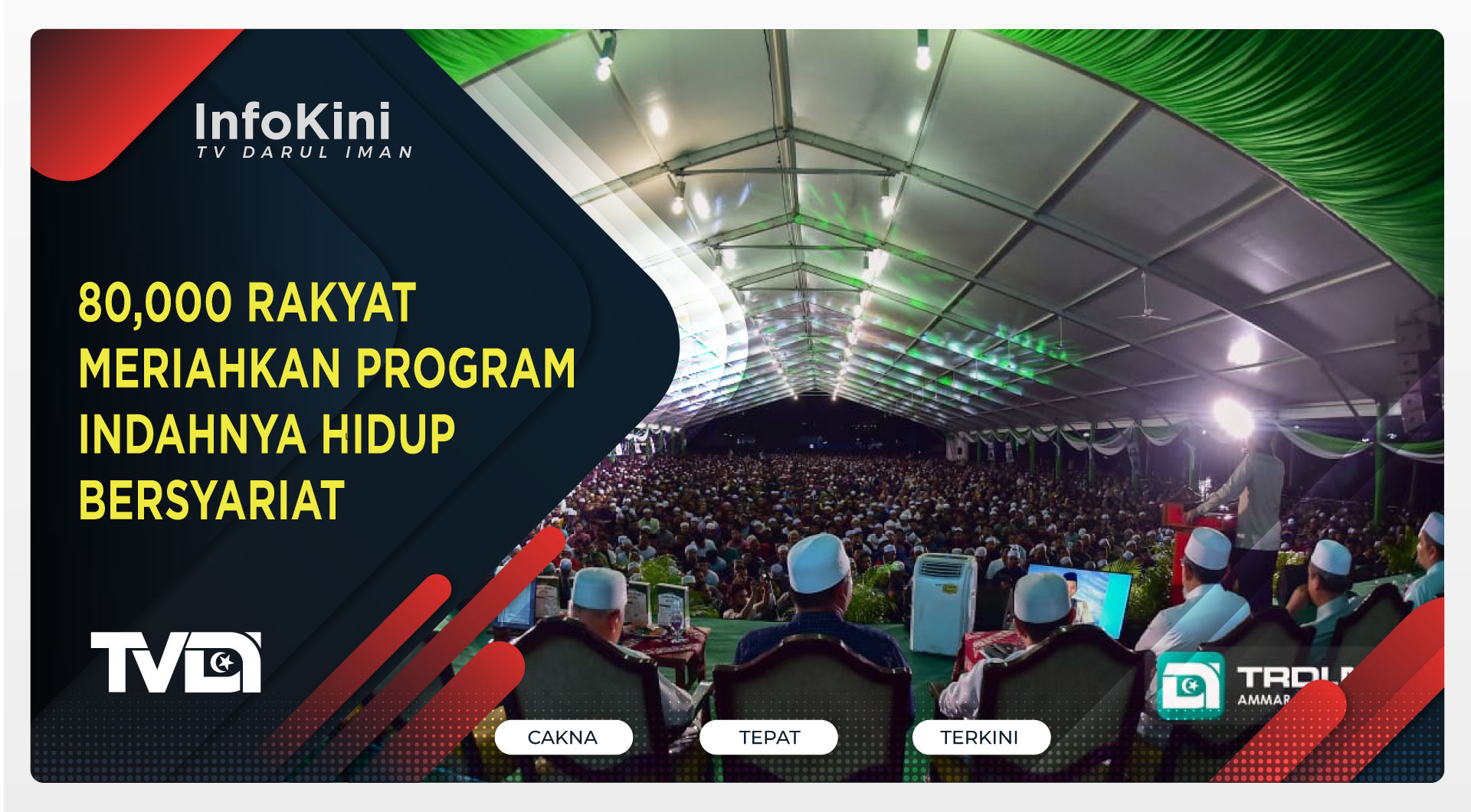 80,000 Rakyat Meriahkan Program Indahnya Hidup Bersyariat