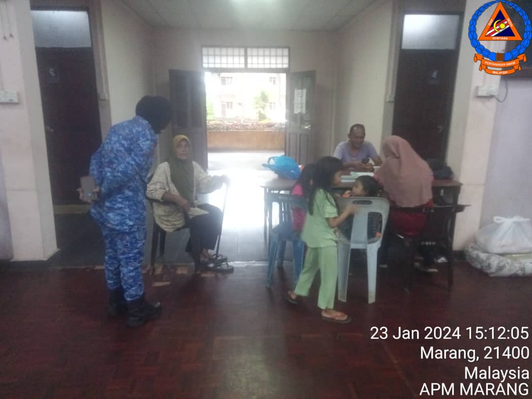 54 Mangsa Berlindung di Lima PPS Di Terengganu