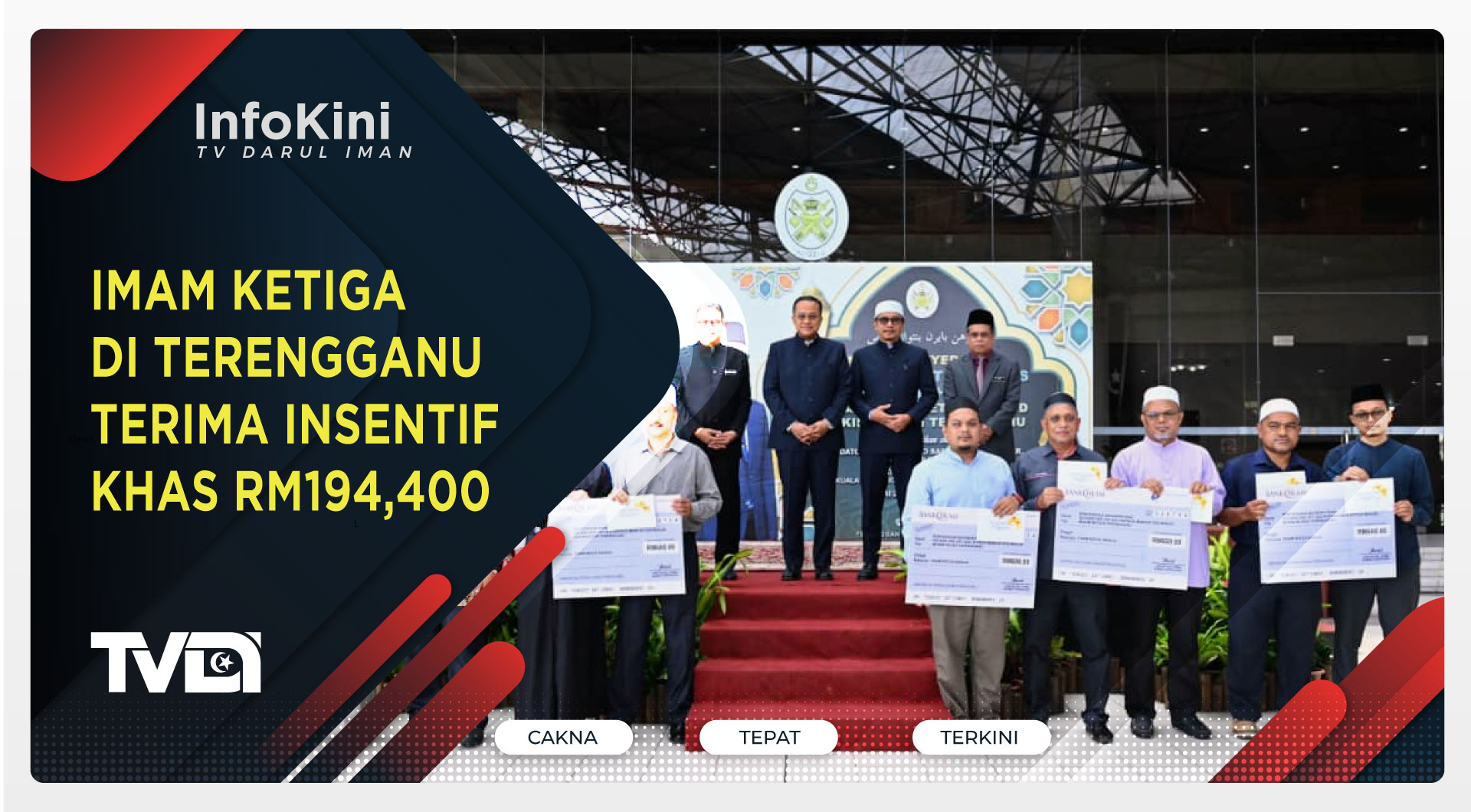 Imam Ketiga di Terengganu Terima Insentif Khas RM194,400