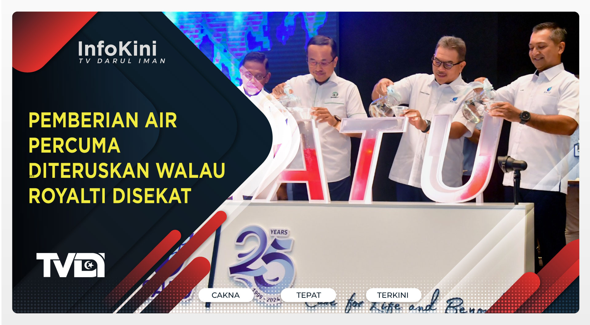 Pemberian Air Percuma Diteruskan Walau Royalti Disekat