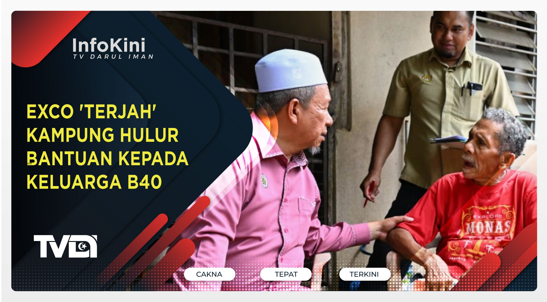 Exco 'Terjah' Kampung Hulur Bantuan Kepada Keluarga B40