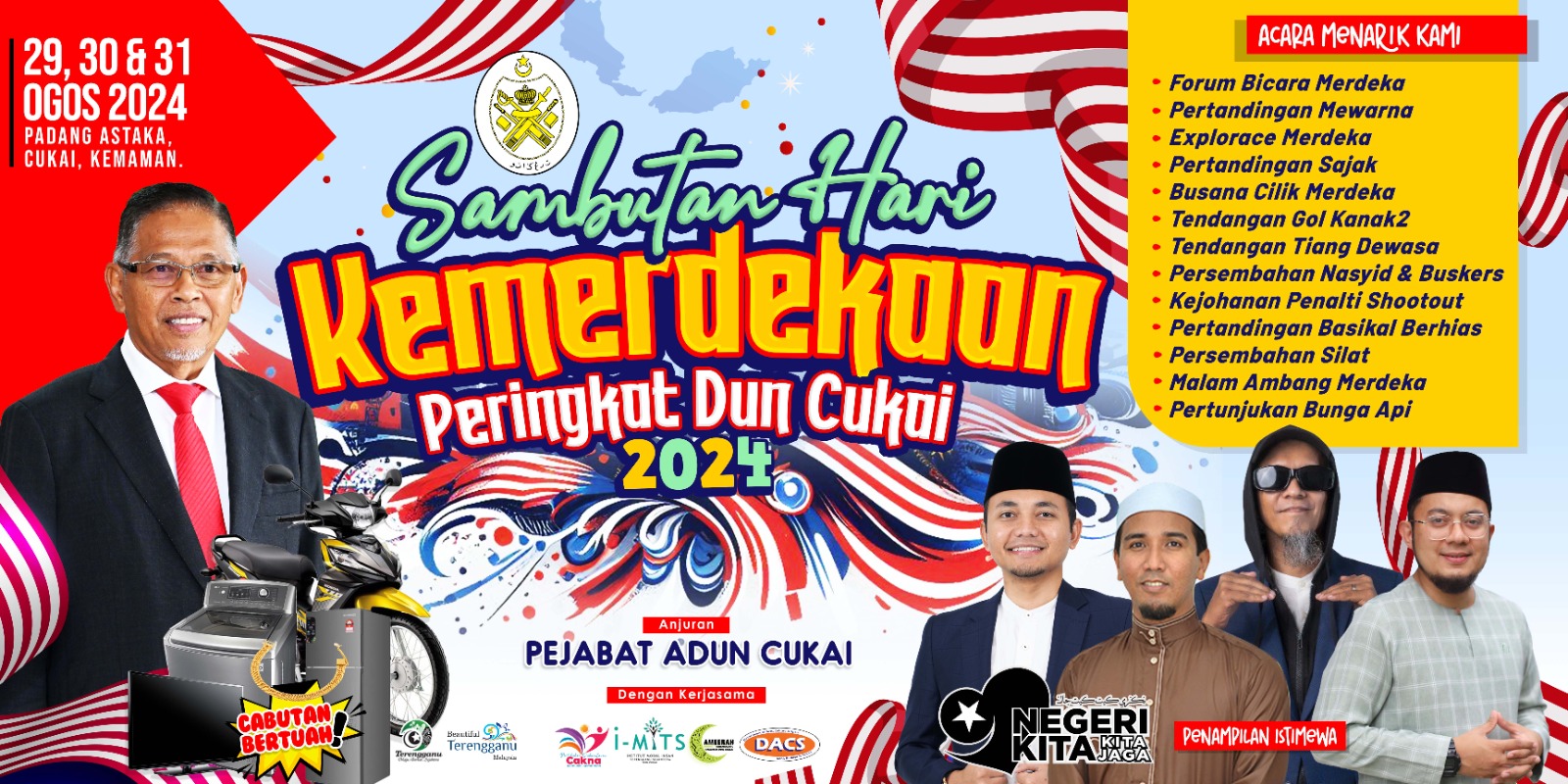 Sambutan Kemerdekaan DUN Cukai Semarak Semangat Patriotisme
