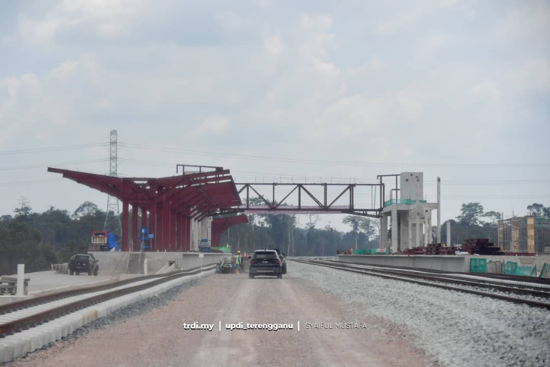 Kemajuan Projek ECRL Di Terengganu Capai 86 Peratus