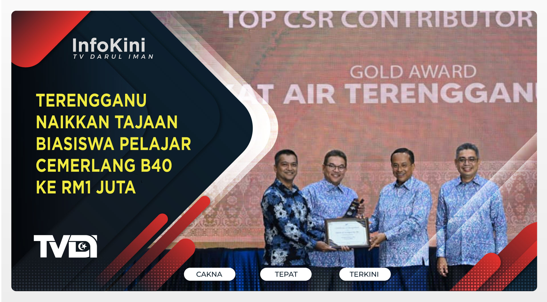 Terengganu Naikkan Tajaan Biasiswa Pelajar Cemerlang B40 ke RM1 Juta