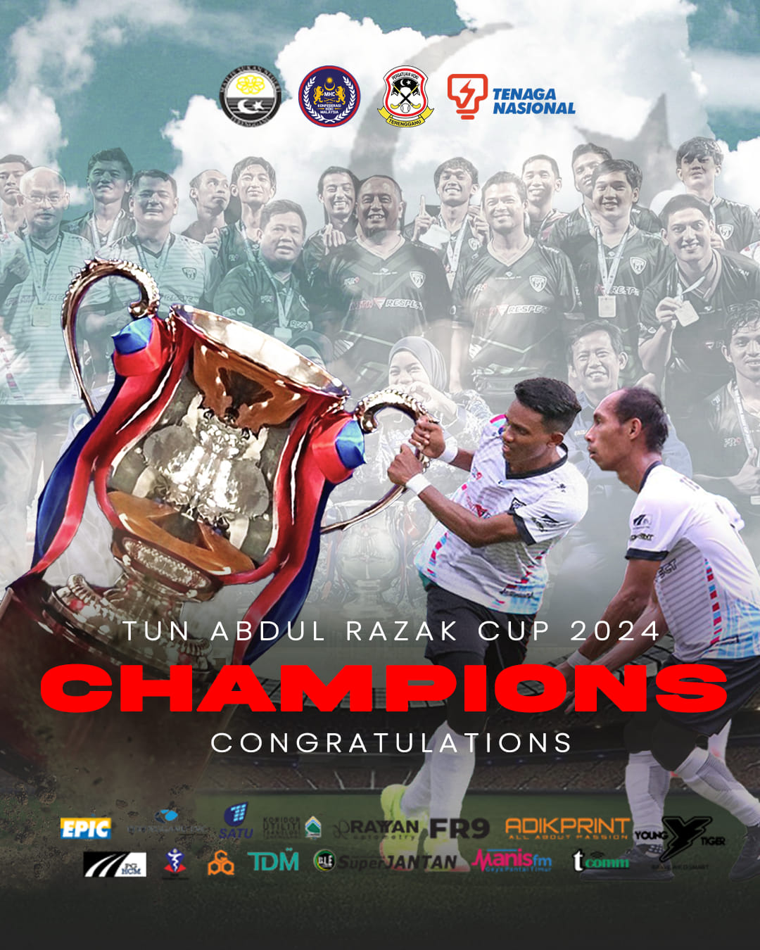 Lapan Tahun Menanti, Terengganu Genggam Piala Tun Abdul Razak