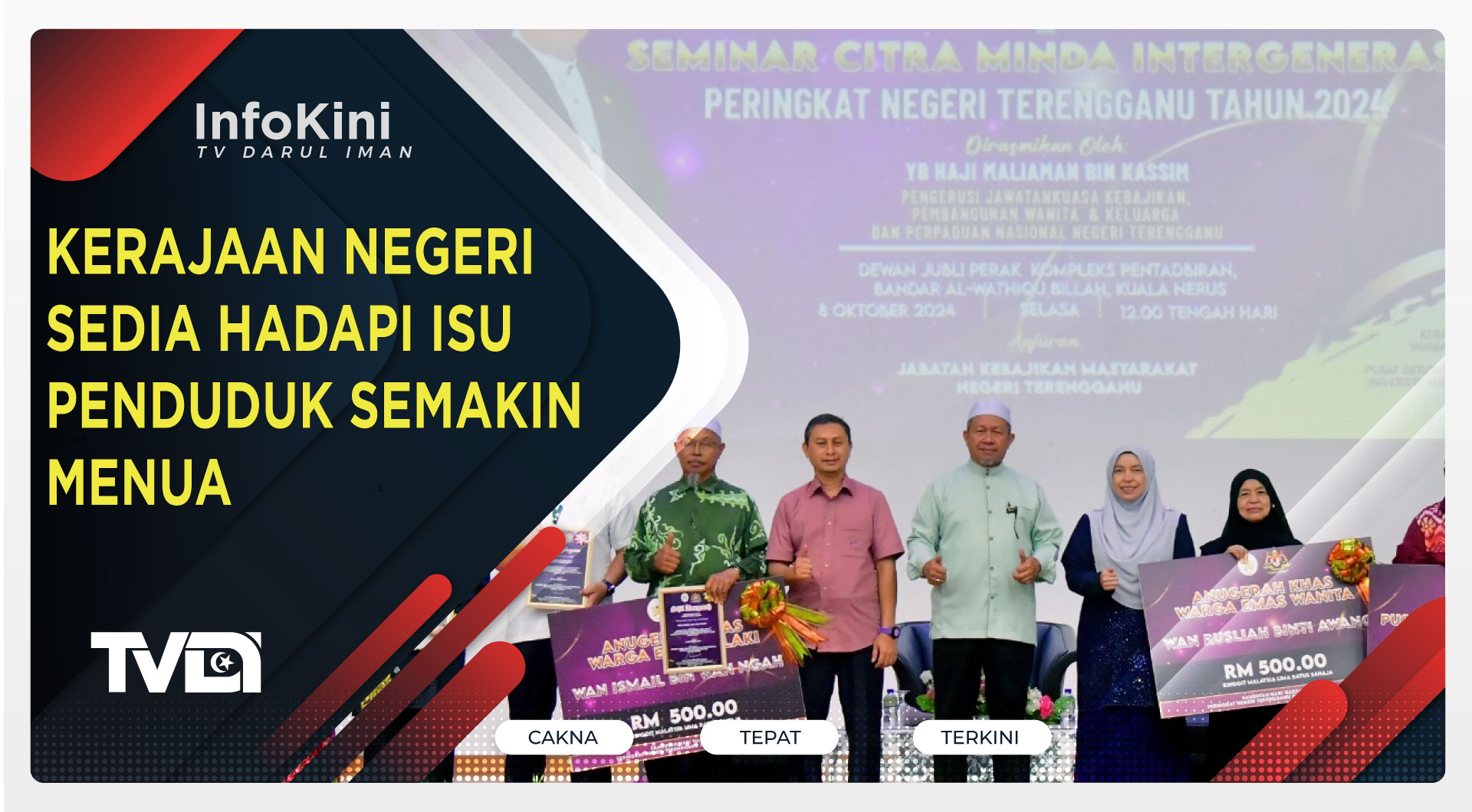 Kerajaan Negeri Sedia Hadapi Isu Penduduk Semakin Menua