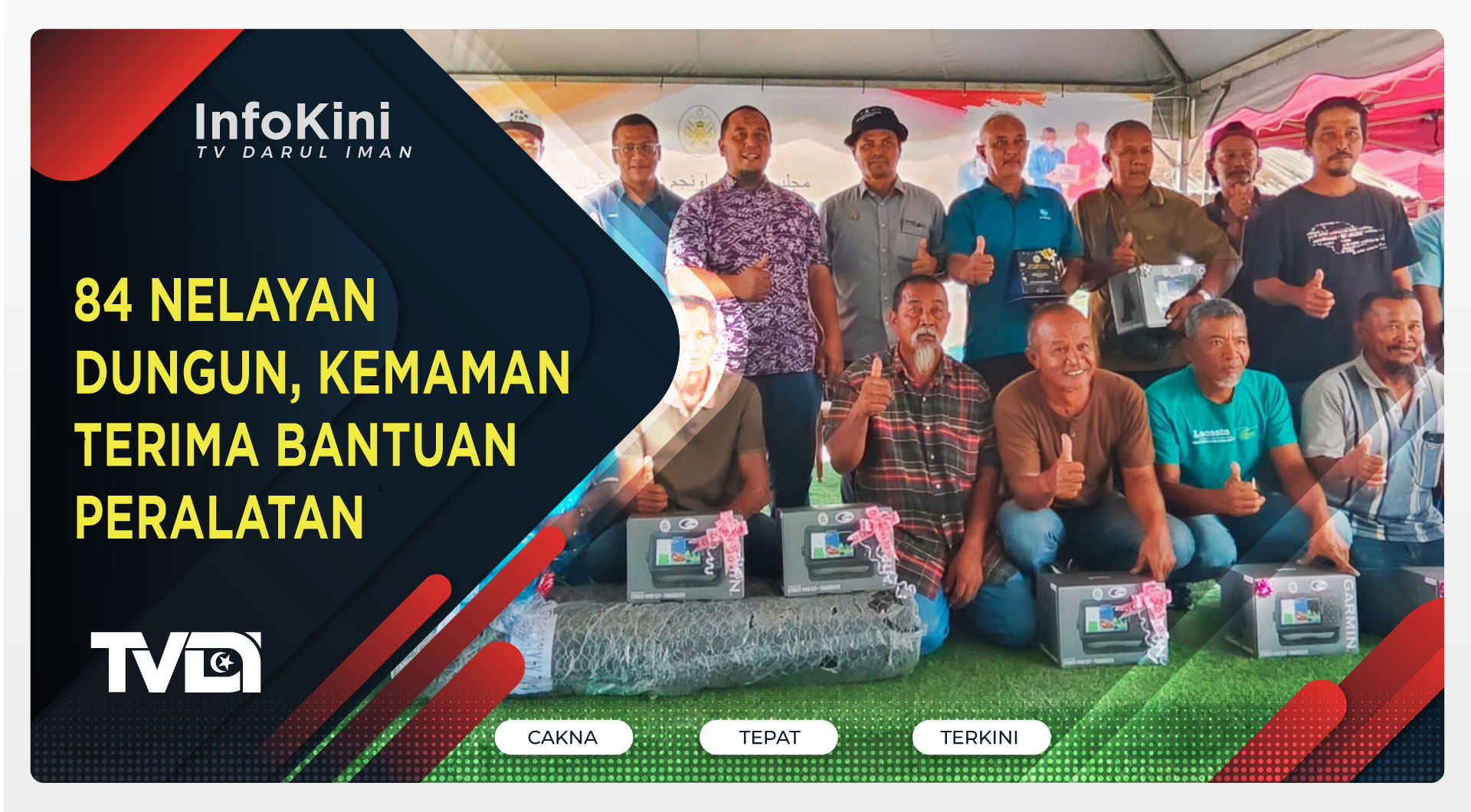 84 Nelayan Dungun, Kemaman Terima Bantuan Peralatan