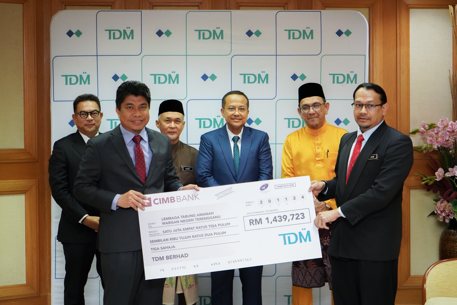 TDM Bayar RM1.4 Juta Untung Kepada LTAWNT