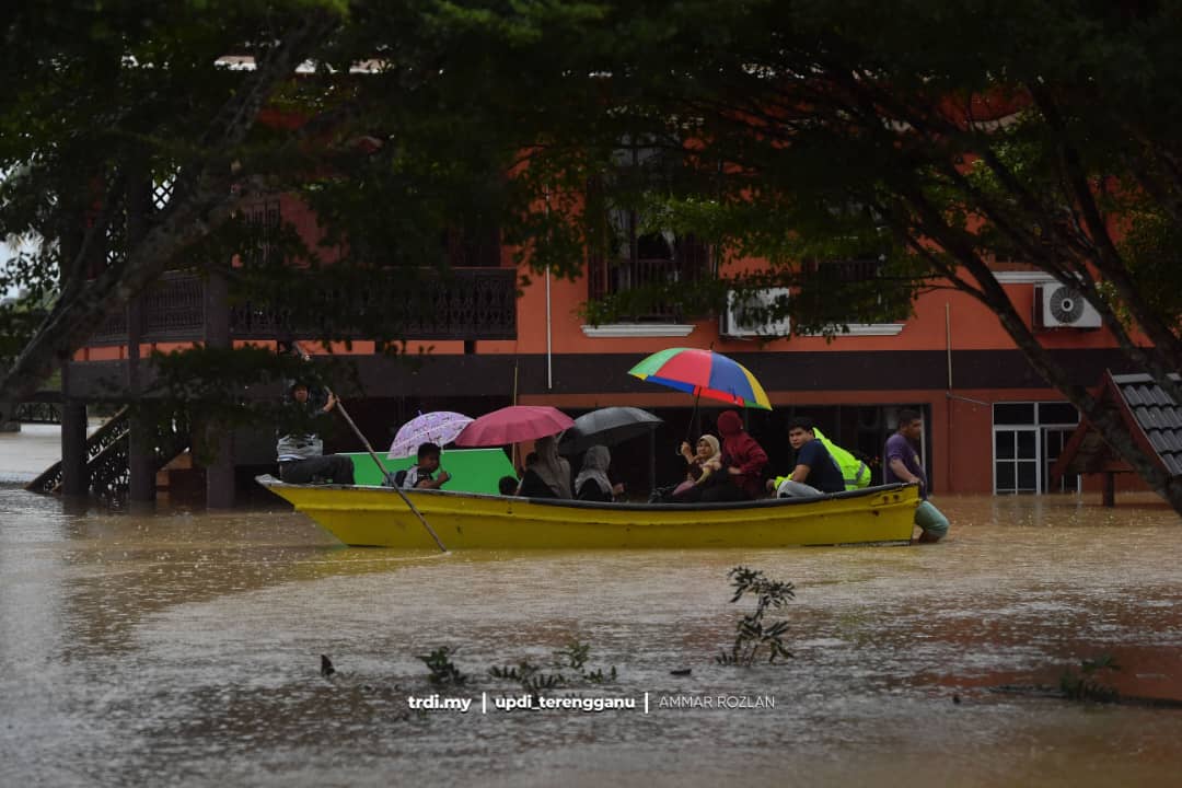 Mangsa Banjir Terengganu Cecah 31,275, Semua Daerah Terjejas