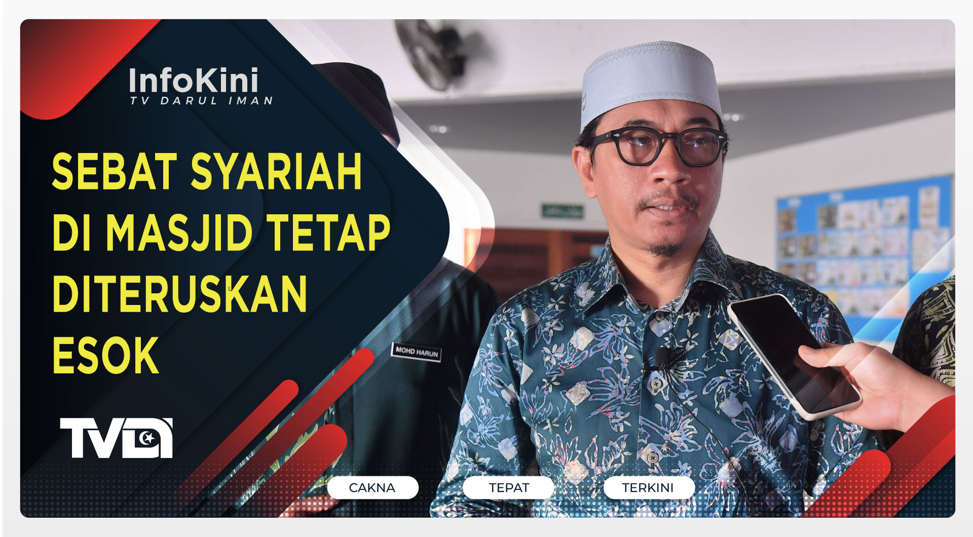 Sebat Syariah di Masjid Tetap Diteruskan Esok
