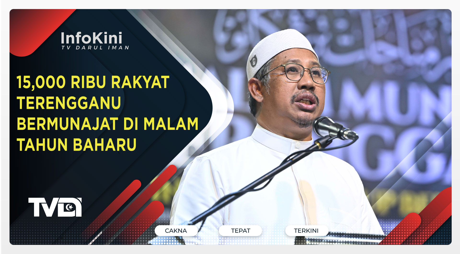 15,000 Ribu Rakyat Terengganu Bermunajat di Malam Tahun Baharu