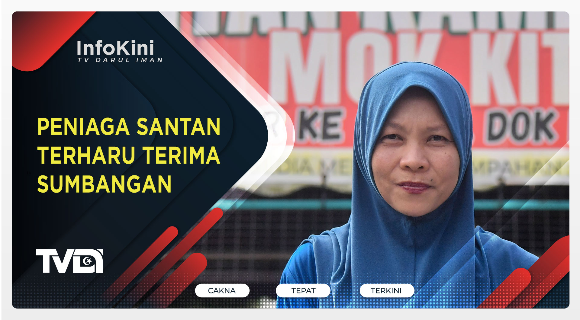 Peniaga Santan Terharu Terima Sumbangan