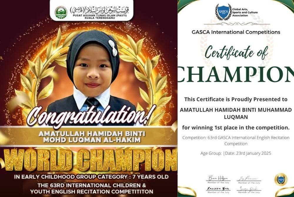 Si Cilik Kelahiran ‘PASTI’ Gegar Dunia, Rangkul Gelaran Juara Pidato