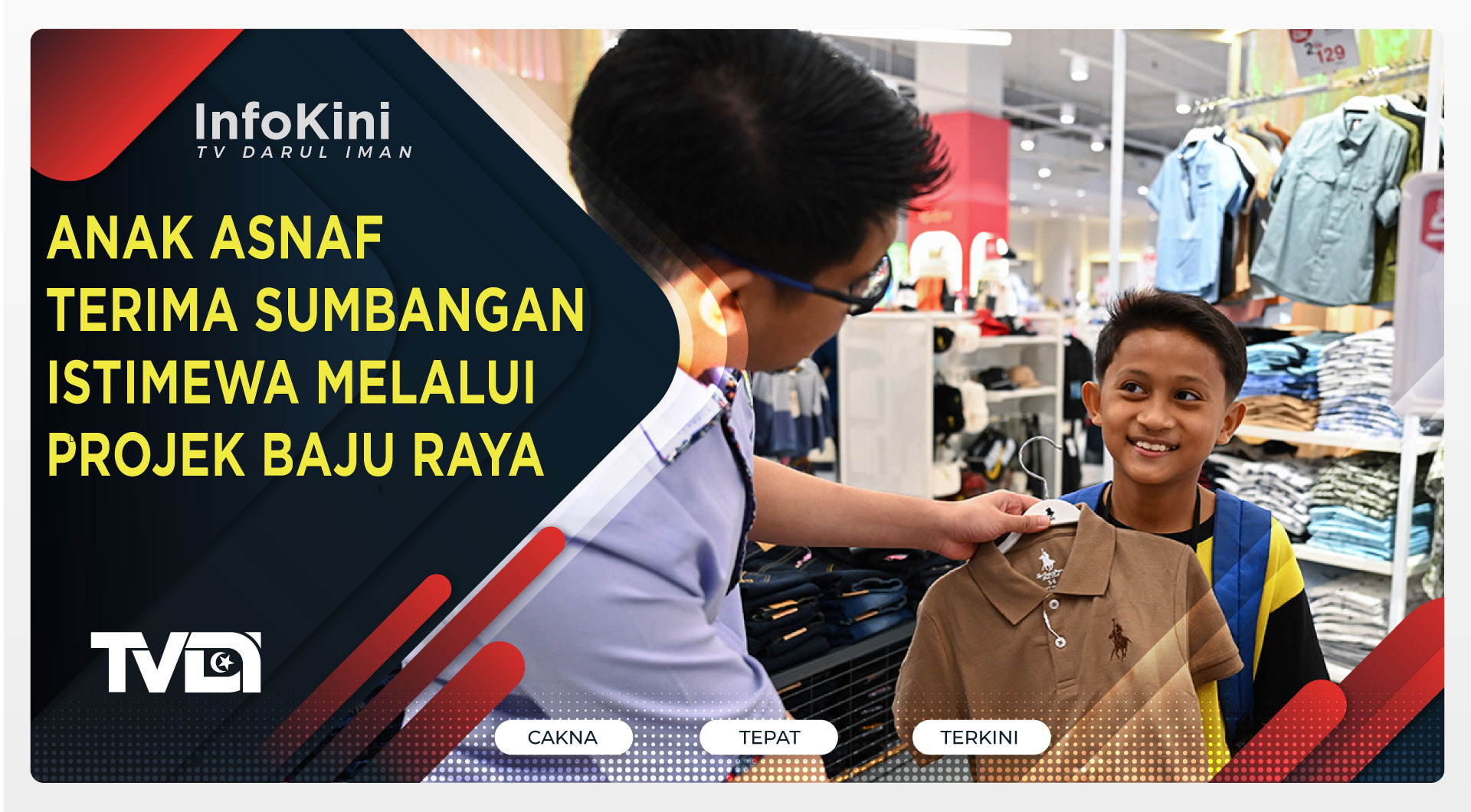 Anak Asnaf Terima Sumbangan Istimewa Melalui Projek Baju Raya