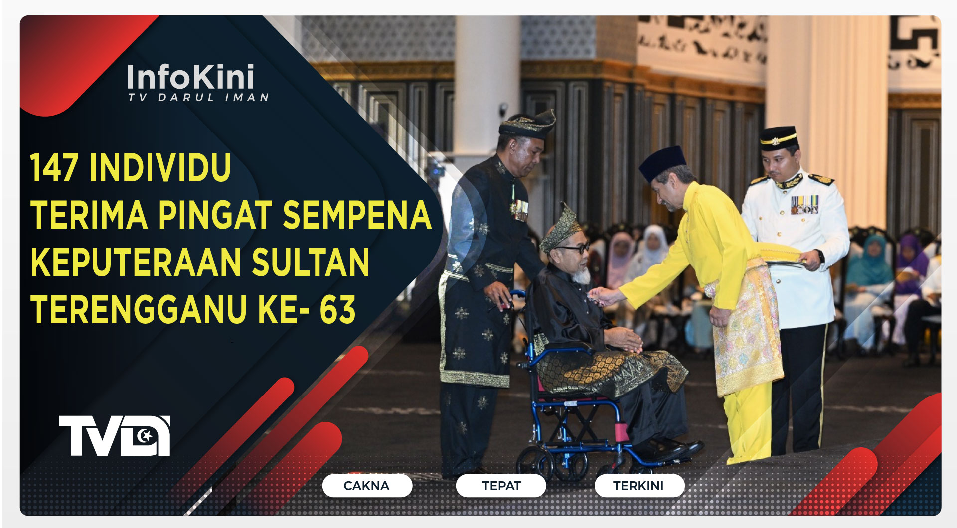 147 Individu Terima Pingat Sempena Keputeraan Sultan Terengganu Ke- 63