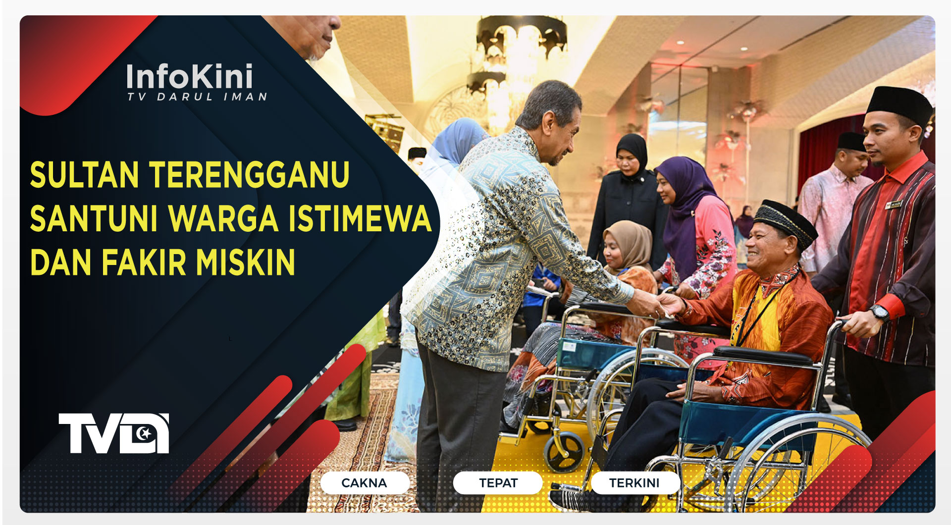 Sultan Terengganu Santuni Warga Istimewa dan Fakir Miskin