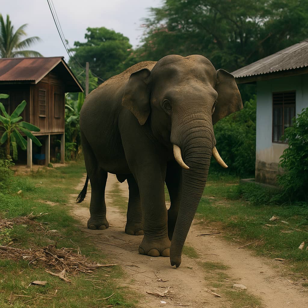 422 Aduan Kes Gajah Liar Ceroboh Kampung