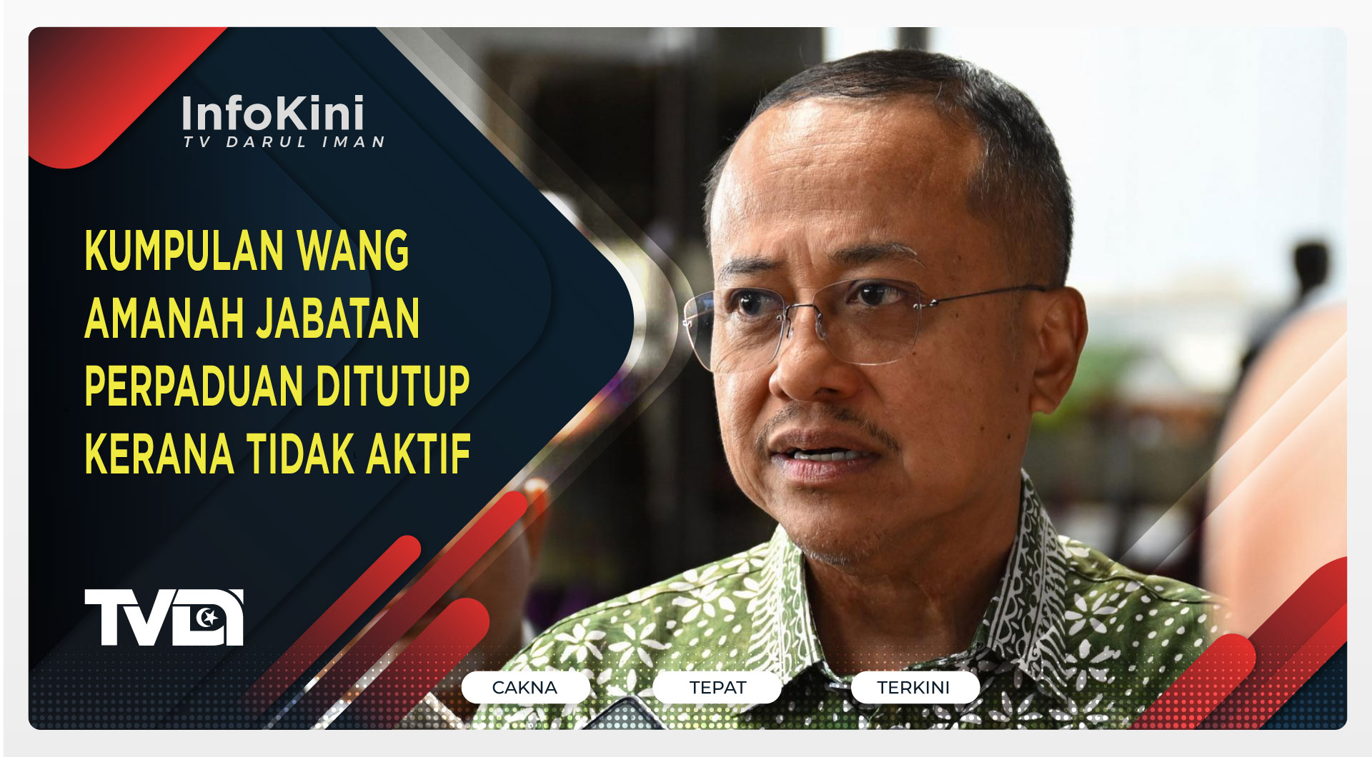 Kumpulan Wang Amanah Jabatan Perpaduan Ditutup Kerana Tidak Aktif