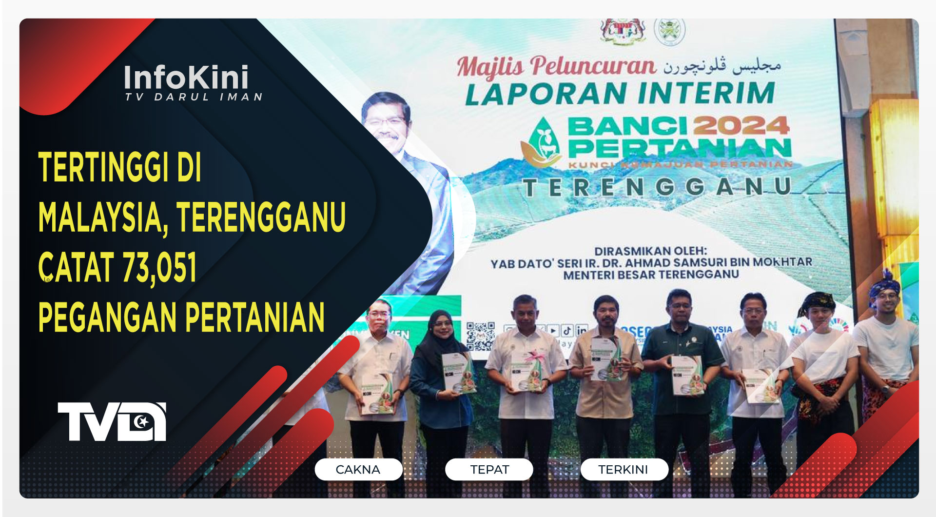 Tertinggi di Malaysia, Terengganu Catat 73,051 Pegangan Pertanian