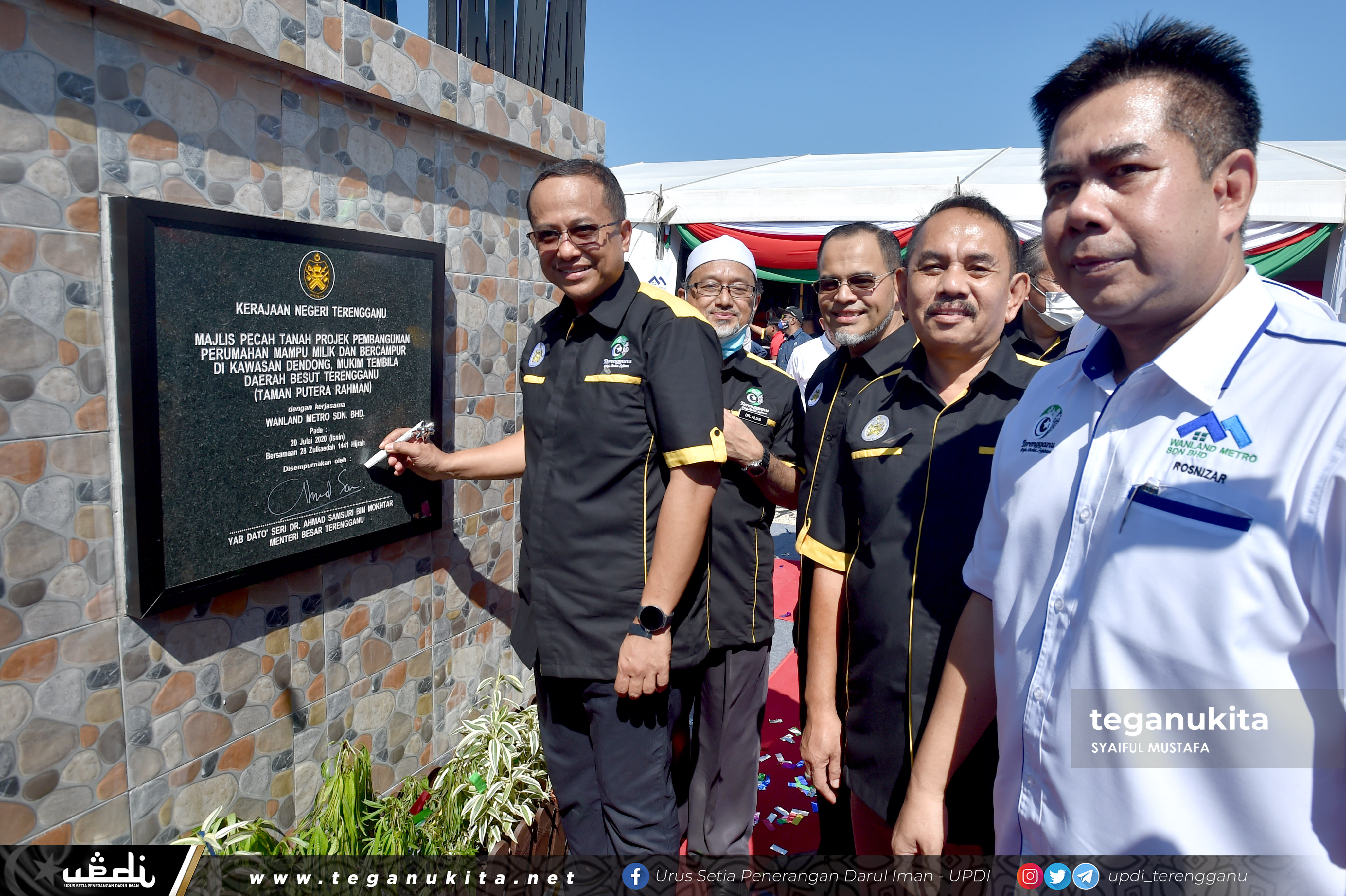 Majlis Pecah Tanah Projek Pembangunan Mampu Milik dan Bercampur Di Kawasan Dendong, Mukim Tembila dan Majlis Pelancaran Rumah Darul Iman (RAHMAN) ‘Rumah Patuh Syariah’