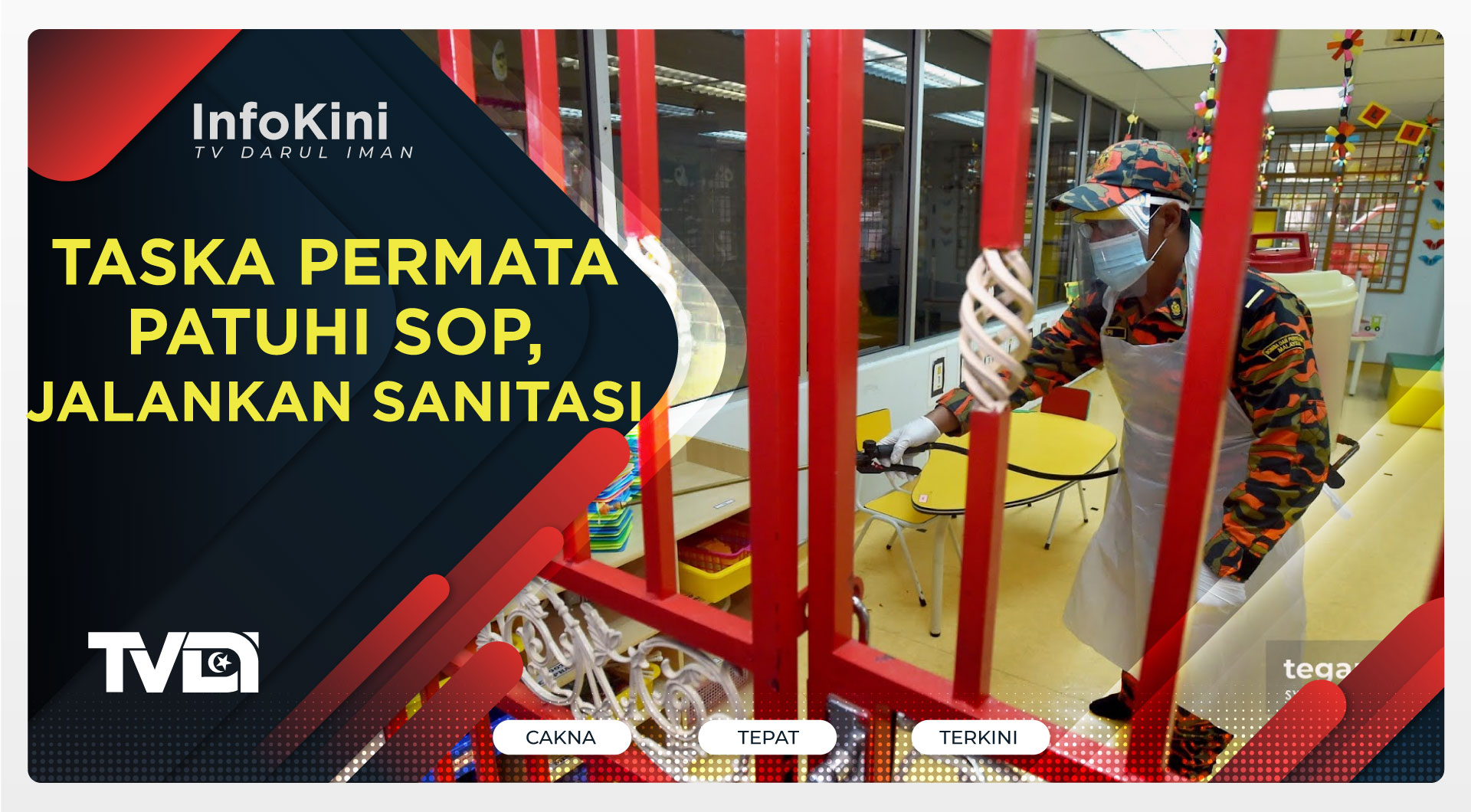 Taska Permata Patuhi SOP, Jalankan Sanitasi