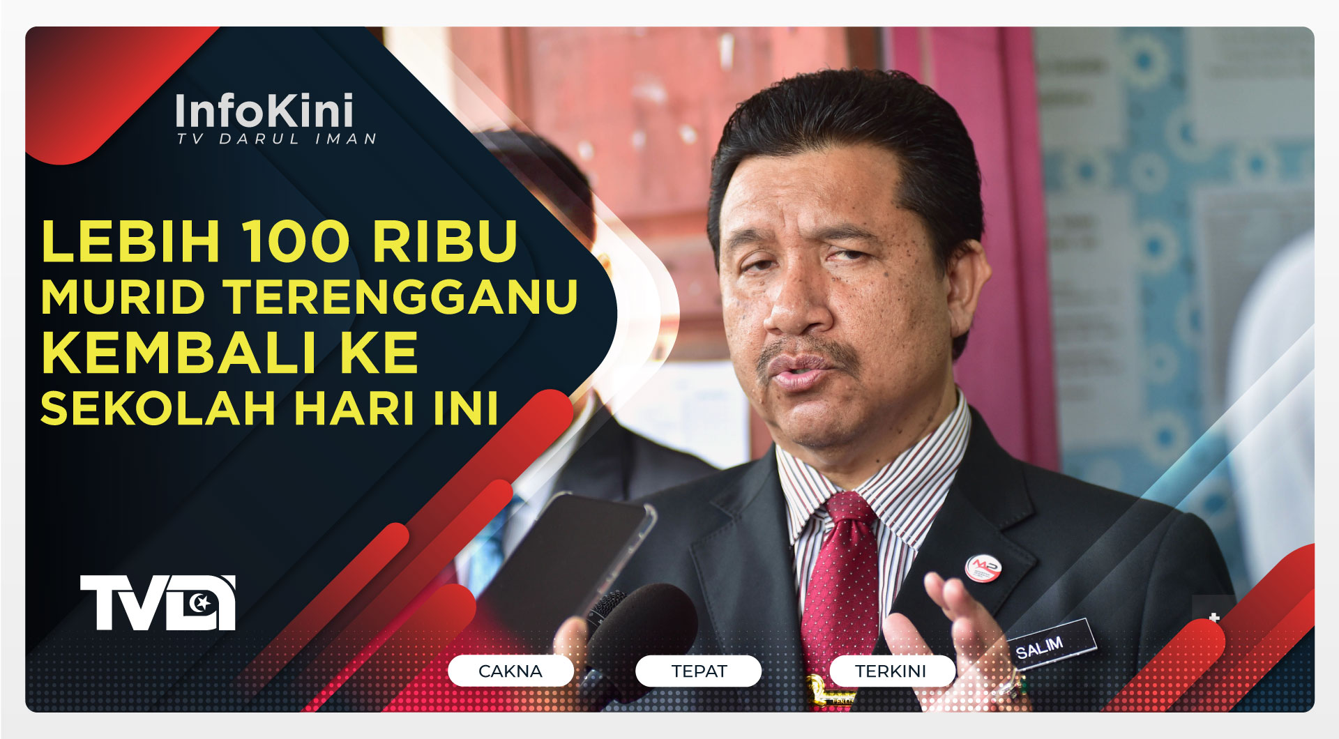 Lebih 100 Ribu Murid Terengganu Kembali Ke Sekolah Hari Ini