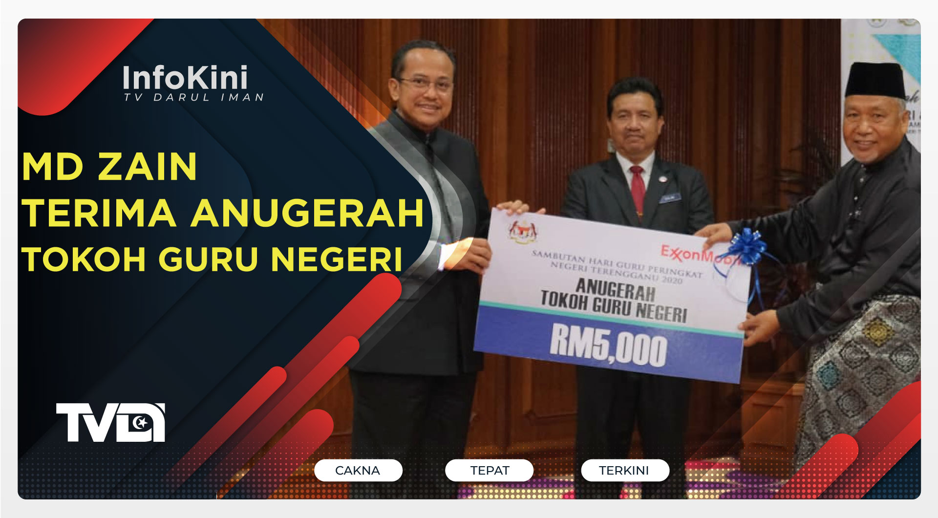 Md Zain Terima Anugerah Tokoh Guru Negeri