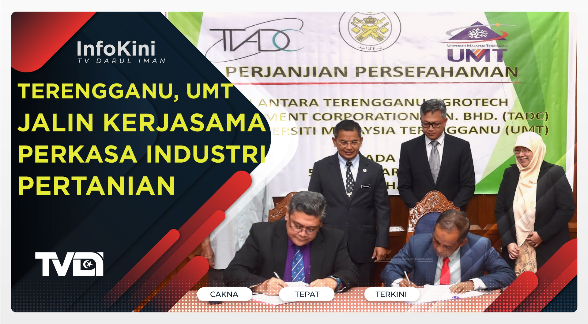 Terengganu, UMT Jalin Kerjasama Perkasa Industri Pertanian