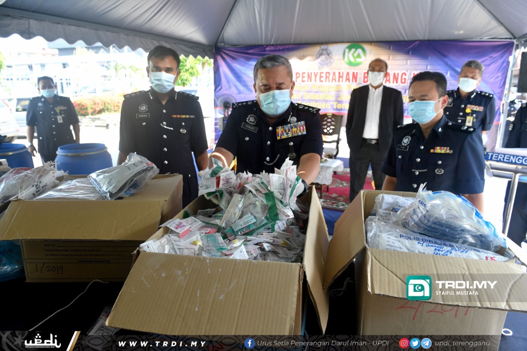 Polis Terengganu Lupus Dadah RM1.5 Juta