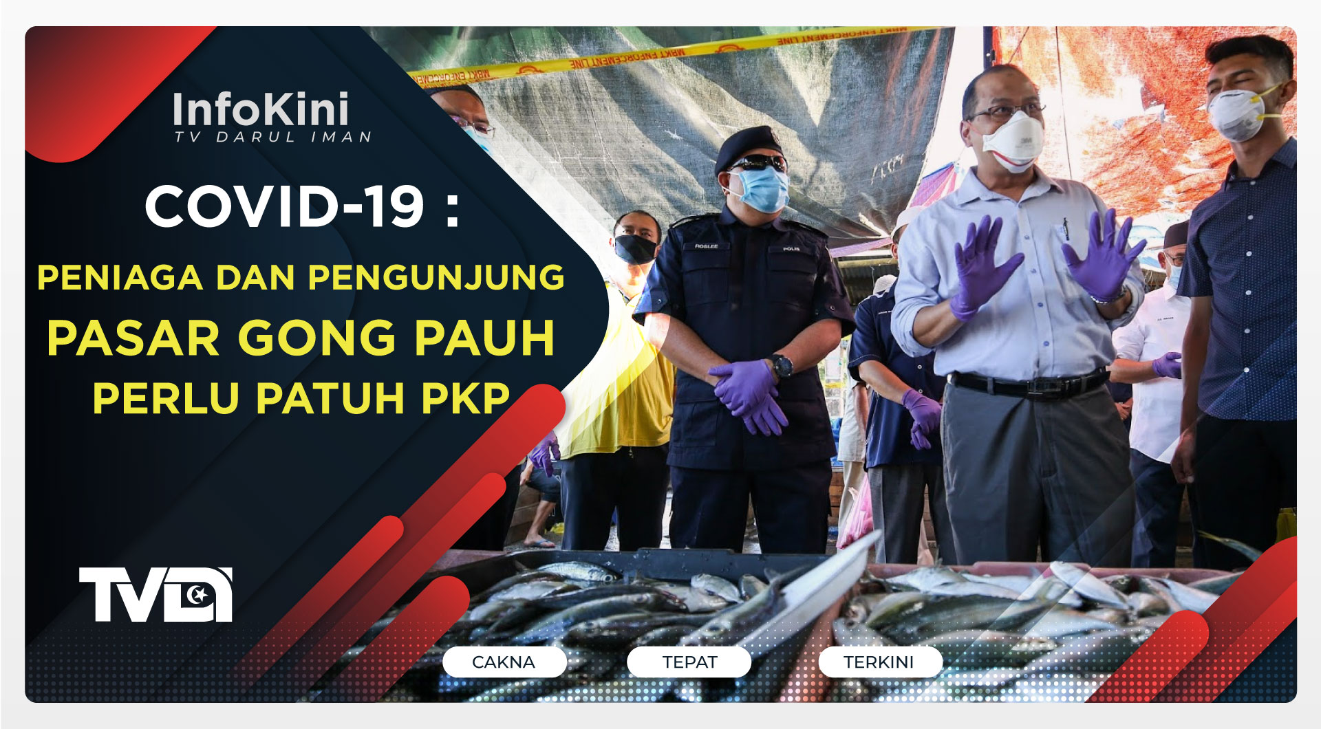 Peniaga Dan Pengunjung Pasar Gong Pauh Perlu Patuh PKP