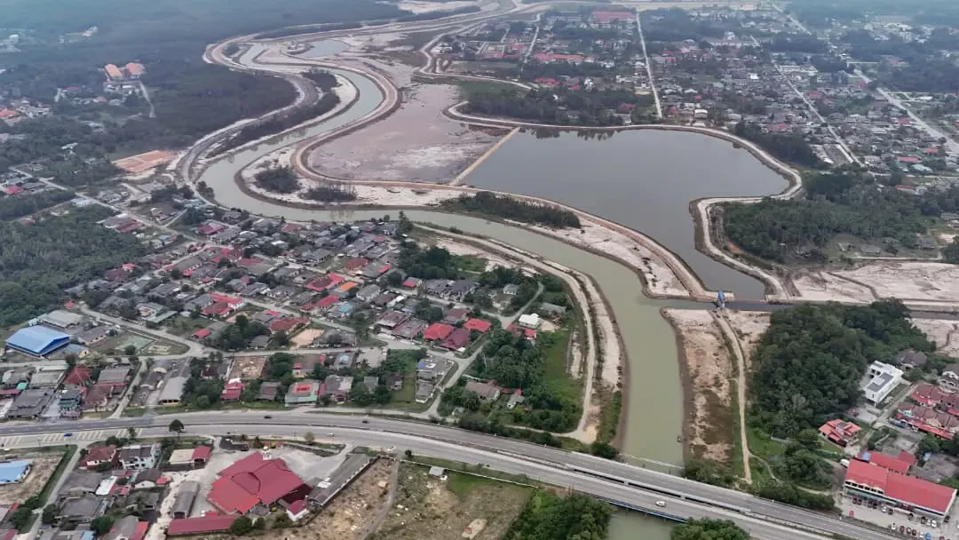 Projek Tebatan Banjir Sungai Kemasik Siap, Lindungi Lebih 1,500 Penduduk