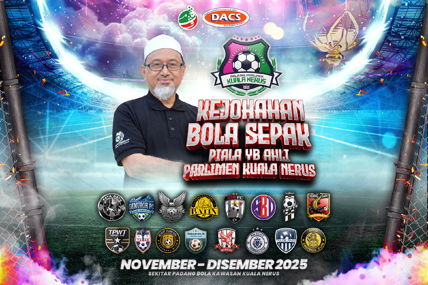 16 Pasukan Berentap Rebut Piala YB Ahli Parlimen Kuala Nerus